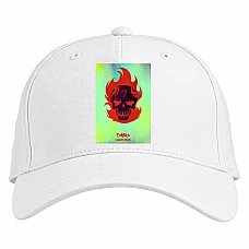 Baseball cap with Print Suicide Squad Diablo Art - white