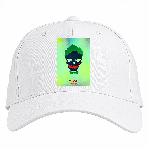 Baseball cap with Print Suicide Squad Joker Art - white