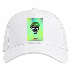 Baseball cap with Print Suicide Squad Rick Flag Art - white