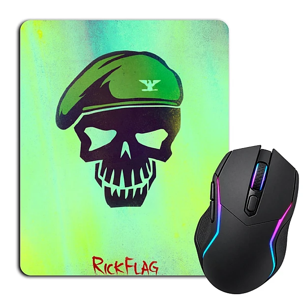 Mouse pad with print Suicide Squad Rick Flag Art
