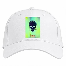 Baseball cap with Print Suicide Squad Slipknot Art - white