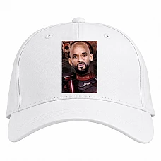Baseball cap with Print Suicide Squad The Deadshot - white