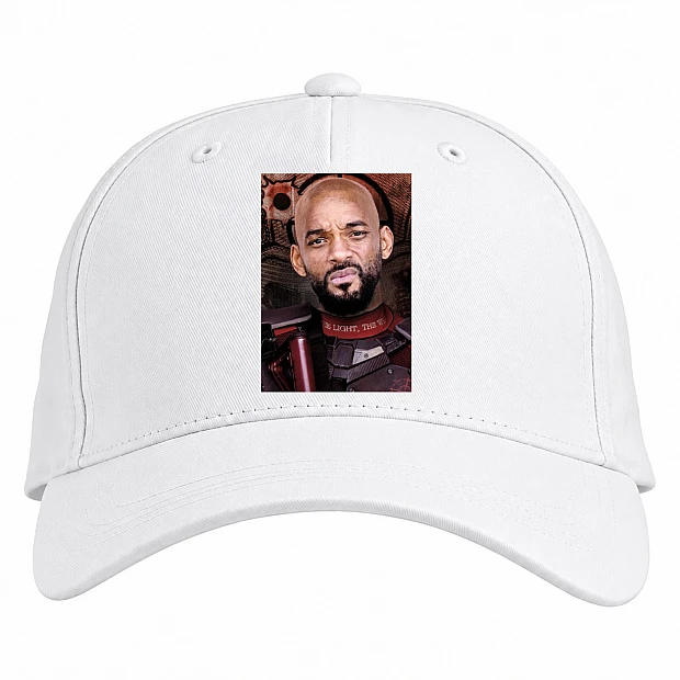 Baseball cap with Print Suicide Squad The Deadshot - white
