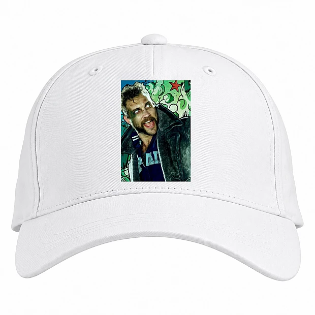 Baseball cap with Print Suicide Squad Captain Boomerang - white