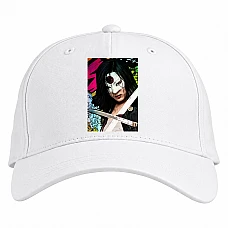 Baseball cap with Print Suicide Squad Katana - white