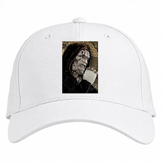 Baseball cap with Print Suicide Squad Killer Croc - white