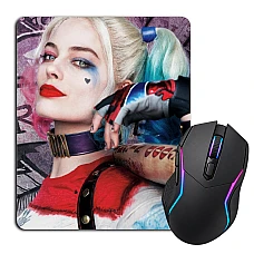 Mouse pad with print Suicide Squad Harley Quinn Girl Hero