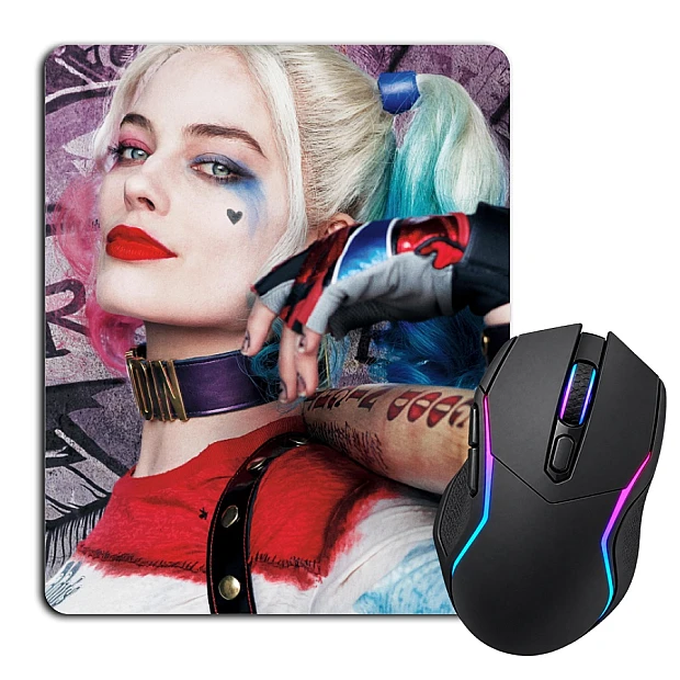 Mouse pad with print Suicide Squad Harley Quinn Girl Hero