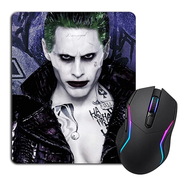 Mouse pad with print Suicide Squad Joker Face