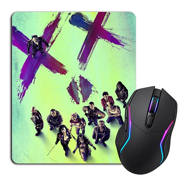 Mouse pad with print Suicide Squad Main Heroes
