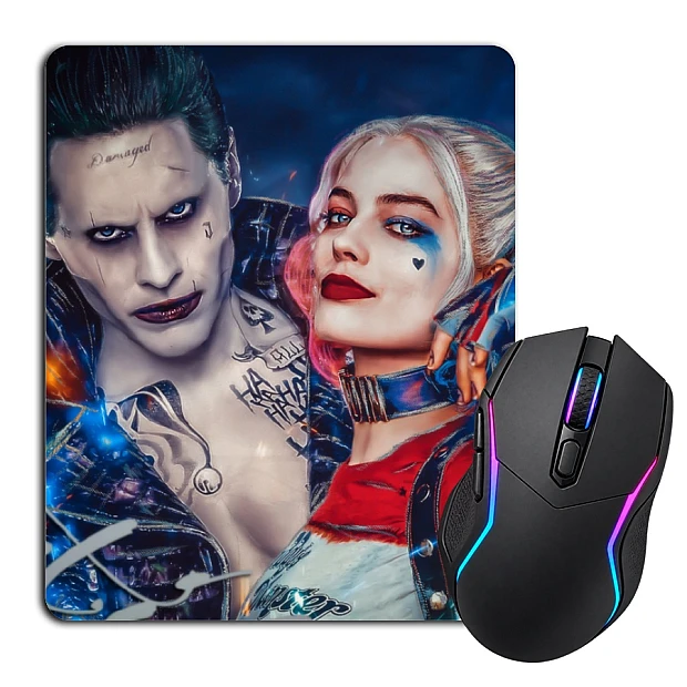 Mouse pad with print Suicide Squad Harley Quinn With Joker