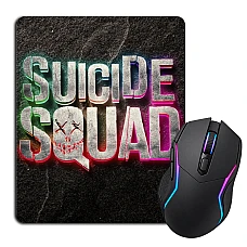 Mouse pad with print Suicide Squad Neon Logo