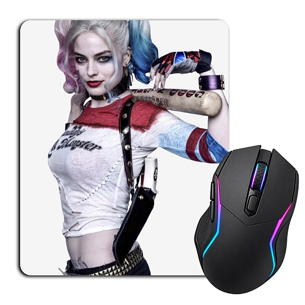 Mouse pad with print Suicide Squad Harley Quinn Hero Girl