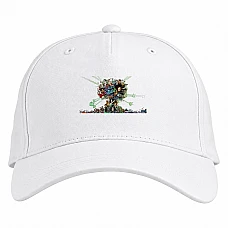 Baseball cap with Print Suicide Squad Boom Heroes - white