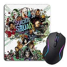 Mouse pad with print Suicide Squad Boom Heroes