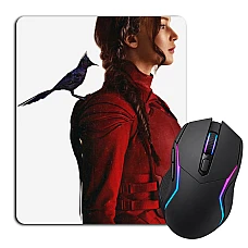 Mouse pad with print The Hunger Games Katniss Everdeen In Red
