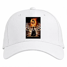 Baseball cap with Print The Hunger Games Theme - white