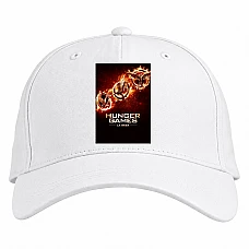 Baseball cap with Print The Hunger Games La Saga - white