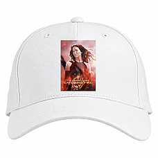Baseball cap with Print The Hunger Games Catching Fire - white