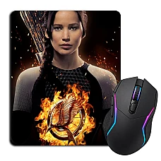Mouse pad with print The Hunger Games Katniss Everdeen Fire Logo Print