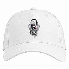 Baseball cap with Print The Hunger Games Katniss Everdeen Art - white