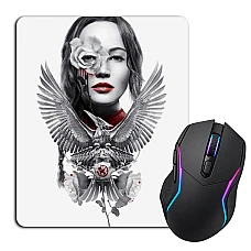 Mouse pad with print The Hunger Games Katniss Everdeen Art