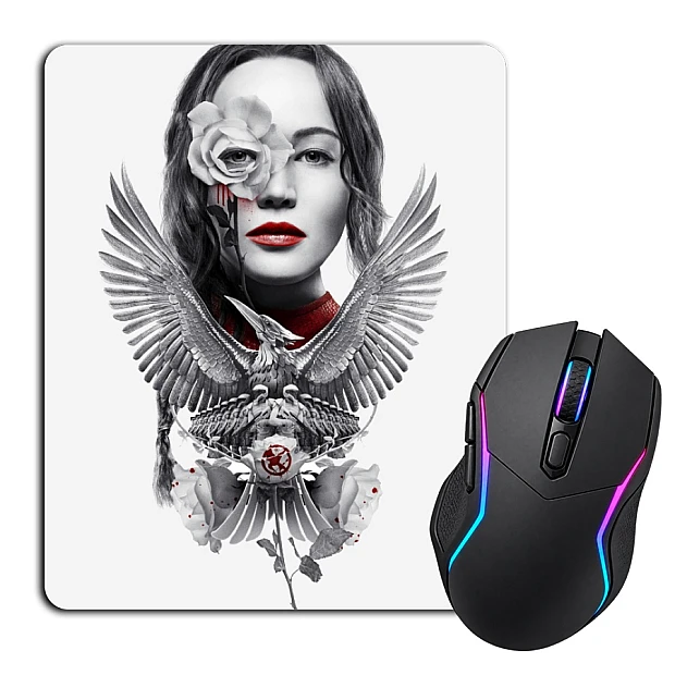 Mouse pad with print The Hunger Games Katniss Everdeen Art