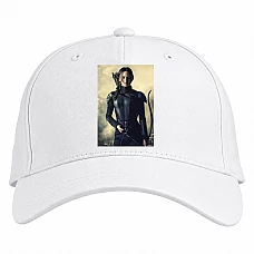 Baseball cap with Print The Hunger Games Katniss Everdeen In Black - white