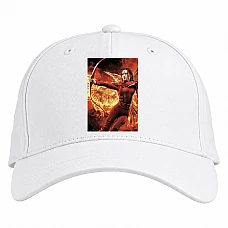 Baseball cap with Print The Hunger Games Katniss Everdeen Main Hero - white
