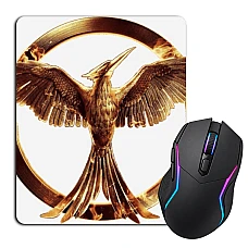 Mouse pad with print The Hunger Games Gold Bird Sign