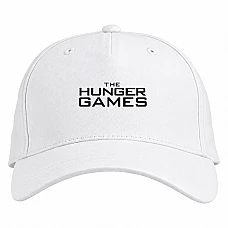Baseball cap with Print The Hunger Games Logo - white