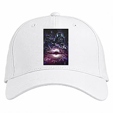 Baseball cap with Print Star Wars Darth Vader Galaxy - white