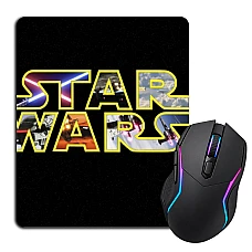Mouse pad with print Star Wars Logo