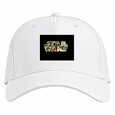 Baseball cap with Print Star Wars Logo - white