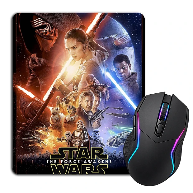 Mouse pad with print Star Wars Theme