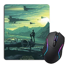 Mouse pad with print Star Wars Green Print