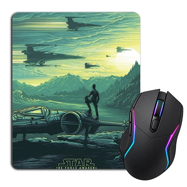 Mouse pad with print Star Wars Green Print
