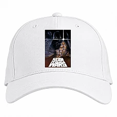 Baseball cap with Print Star Wars Logo Heroes - white