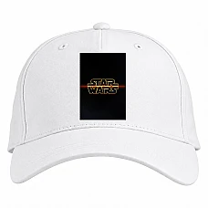 Baseball cap with Print Star Wars Main Logo - white