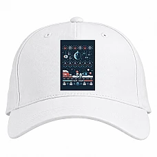 Baseball cap with Print Star Wars Christmas Theme - white