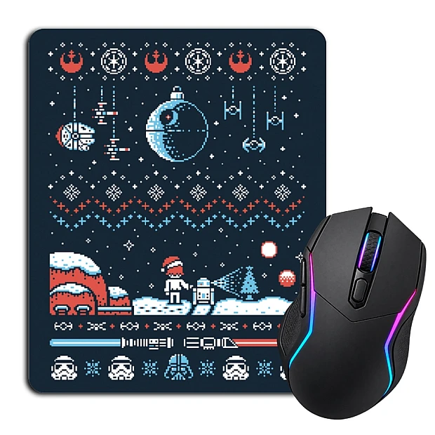 Mouse pad with print Star Wars Christmas Theme