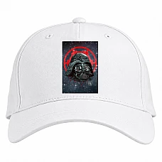 Baseball cap with Print Star Wars Darth Vader Head - white