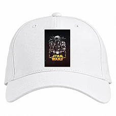 Baseball cap with Print Star Wars Main Heroes Print - white