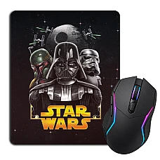 Mouse pad with print Star Wars Main Heroes Print