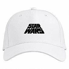 Baseball cap with Print Star Wars Black Logo - white