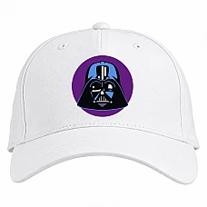 Baseball cap with Print Star Wars Darth Vader Head Art - white