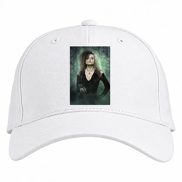 Baseball cap with Print Harry Potter Bellatrix Lestrange - white