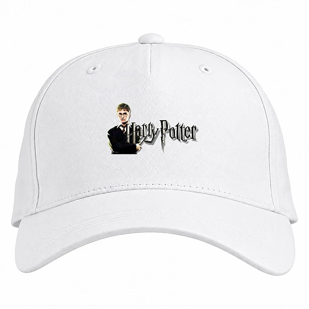 Baseball cap with Print Harry Potter Main Hero Logo - white