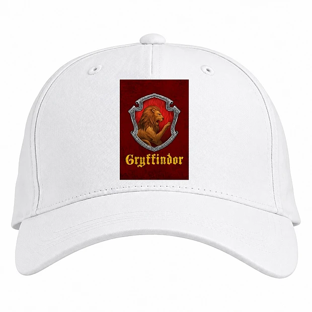 Baseball cap with Print Harry Potter Gryffindor - white