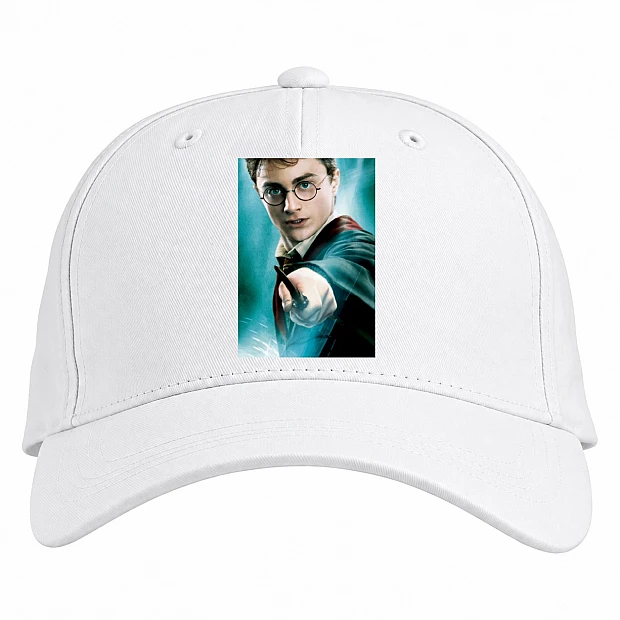 Baseball cap with Print Harry Potter Main Hero - white